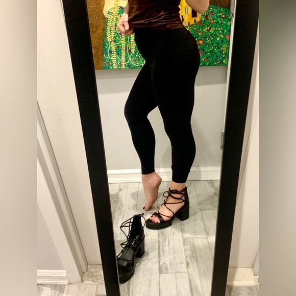 Combat boots Chunky sole sandals Kink Lace Up Open Toes Shoes - Picture 3 of 16